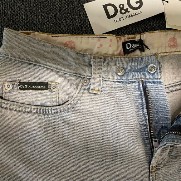 NWT VTG Jeans DOLCE & GABBANA D&G Light Blue Bootkut - Picture 8 of 11